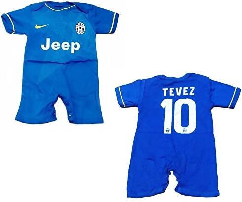 DIY Designs Juventus Baby Soccer for 4-8 months (Romper Tevez Away)