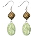 EXP Quartz, Crimson Seashell & Sterling Silver Handmade Earrings
