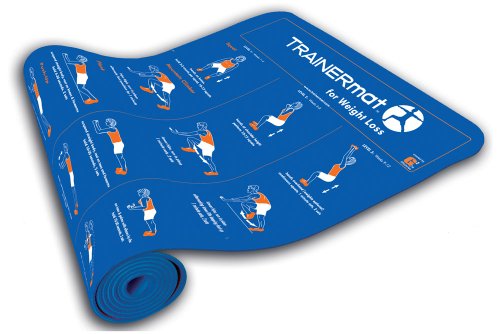 TRAINERmat for Weight Loss - Illustrated Fat Burning Exercise Mat (w/Perfect-Form DVD)