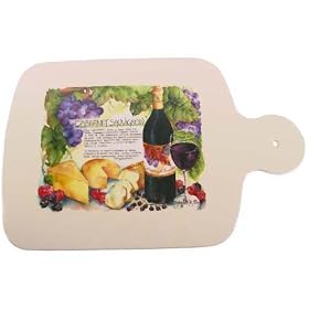 Cabernet Elegant shapely cutting board, 100% melamine European designs by Jason