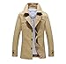 Lega Mens Cotton Classic Pea Coat Winter Coat