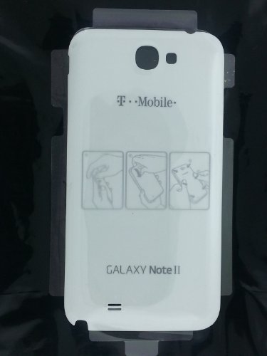 Brand New T-Mobile Samsung Galaxy Note II 2 White Door Back Cover OEM