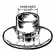 United States Hdwe. P-597C Plastic Flange