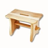 Holz Fußbank 40 x 22 x 20 cm Fußhocker Hocker Schemel Tritthilfe Trittschemel Fußstuhl Fußschemel Tritt
