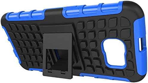 Samsung Galaxy s6 Case - Durable Luxury Designer Dual Protection Cell Phone Case with Kickstand - 2015 Model by Kohbi Malibu - Perfect Custom-fit Case for Your Awesome Device - Protect Your Investment Today! - Blue