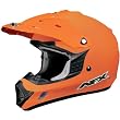 AFX Solid Adult FX-17 Off-Road Motorcycle Helmet w/ Free B&F Heart Sticker Bundle - Orange