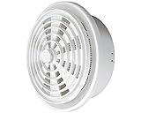 新協和 丸型レジスター プラスチック成型網付 SRM-75P シルバーホワイト