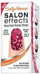 SALON EFFECTS REAL NAIL POLISH STRIPS (ARE YOU SINGLE?) By SALLY HANSEN