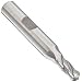 Melin Tool CCFP-B Cobalt Steel Ball Nose End Mill, Uncoated (Bright) Finish, Roughing Cut, 30 Deg Helix, 4 Flutes, 2.4375" Overall Length, 0.2500" Cutting Diameter, 0.3750" Shank Diameter