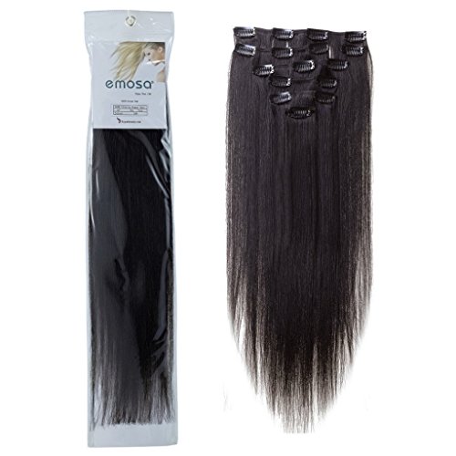 Emosa Clip Hair Extensions #1B