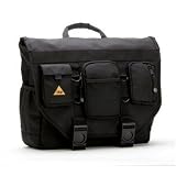 BumBakPak Hamptons Hybrid Messenger/Backpack Laptop Bag Obsidian Black Small