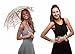 Romantic Battenburg Parasol with Embroidery and Lace Gloves