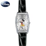 Disney Mickey Mouse Watch With Interchangeable Leather Watchbands: Mickey Now & Then