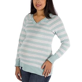 Liz Lange� Basic Sweater - Surf/Grey