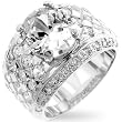 Men's Ring with Clear CZ (Sizes 8-14)