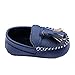 Weixinbuy Toddler Baby's Faux Leather Loafers Soft Flat Boat Shoe Blue 4-8M