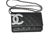 (シャネル)CHANEL　A46646 カンボンライン　チェーンウォレット　黒×シルバー　並行輸入品 [ウェア&シューズ] シャネル シルバー