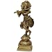 Lord Krishna Hindu God Brass Statue 6 x 1.75 x 1.75 inches
