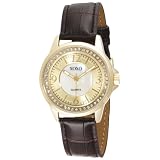 XOXO Womens XO3182 Rhinestone Accent Dial Brow