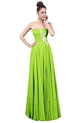Beaded Open-Back Fitted Ruched  Chiffon Homecoming Dress/Prom Dress/Wedding Dress  With Rhinestones