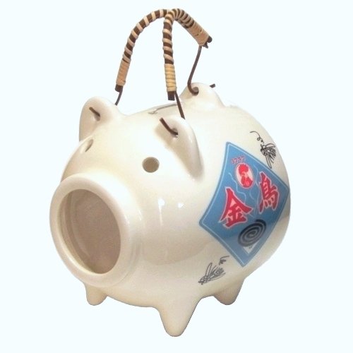 懐かしカワイイ、 コラボ 蚊遣り豚 「コラブーくん」