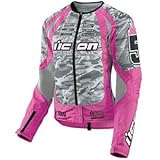 IMAGE OF Icon Women's Team Merc Stage 3 Jacket - Medium/Pink