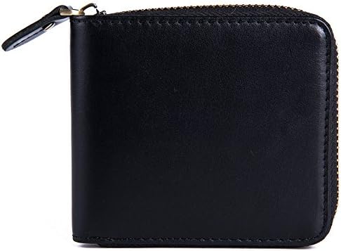 Cossils Men's Metal Zipper (Zip-around) Leather Wallet
