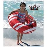 Aviva Sun Float Tube - Red/ White