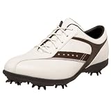 Callaway Women's GEMS Golf Shoe,Blanco/Coffee/Silver,7.5 M US