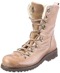 cashott Schnürbootie 7071, Damen Stiefel, Grau (taupe 134), EU 36