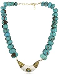 Devon Leigh "Ethnic and Tribal" Turquoise Necklace, 21.5"