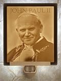 Pope John Paul II Flat Porcelain Lithophane Nightlight