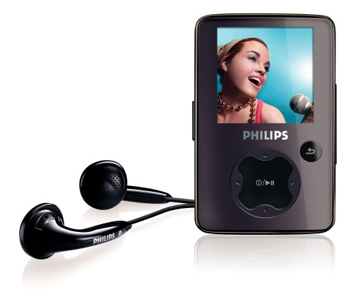 Philips 2 GB Flash Video MP3 Player with FM Radio and 1.5-inch Color Screen (Black)