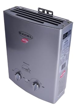 Excel 1.6 gpm NATURAL GAS Silver Ventfree tankless water heater VENT FREE