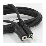 3.5 mm Male to Female Stereo Plug - 6ft