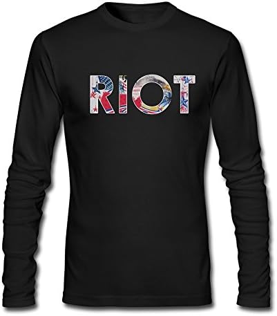 Mens Casual Riot Funny Vintage Style Long Apparel