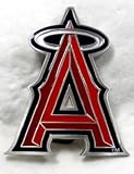 Los Angeles Angels of Anaheim Enamel Pewter Buckle, MLB Baseball Buckle