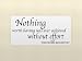 NOTHING WORTH HAVING WAS EVER ACHIEVED WITHOUT EFFORT Vinyl wall lettering stickers quotes and sayings home art decor decal