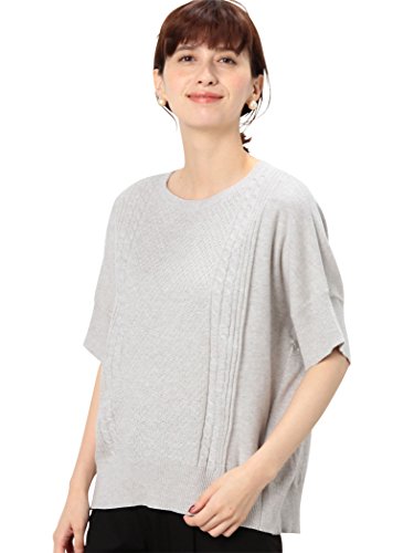 (ユナイテッドアローズ グリーンレーベル リラクシング) UNITED ARROWS green label relaxing CB HWash C/CA CABLE WIDEニット 36181230229