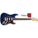 Fender Deluxe Players Stratocaster Electric Guitar, Crimson Red Transparent Rosewood Fretboard