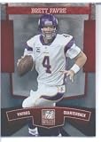 Brett Favre / Minnesota Vikings / 2010 Donruss Elite NFL Football Card by Panini in Protective Screwdown Case