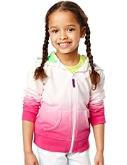 Pure Cotton Dip Dye Zip Through Sweat Top