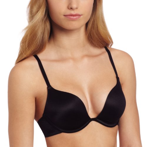 Vassarette women s extreme plunge push up bra 75208, black sable,…