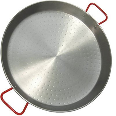Myson Authentic Spanish Polished Steel Paella Pan, 15-Inch