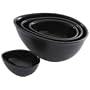 BlissHome Nigella Lawson's Living Kitchen Mixing Bowls, Black, Set of 4