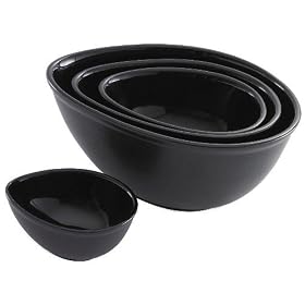 NIGELLA LAWSON BLISS MIXING BOWL SET 4 BLACK by Bliss