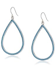 Lucky Brand Turquoise Inset Oblong Earrings