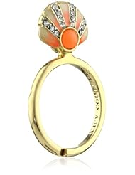 Juicy Couture "Creatures Of Paradise" Seashell Mini Wish Gold Ring, Size 7