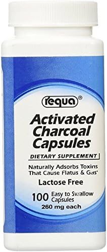 Requa Activated Charcoal Capsules 100 ea (Pack of 4)