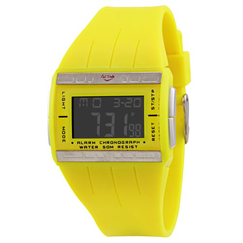 Activa Women's AD035-004 Yellow Multi-function Digital Watch
